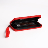Кошелёк женский на молнии, цвет красный Кошелёк женский на молнии, цвет красный