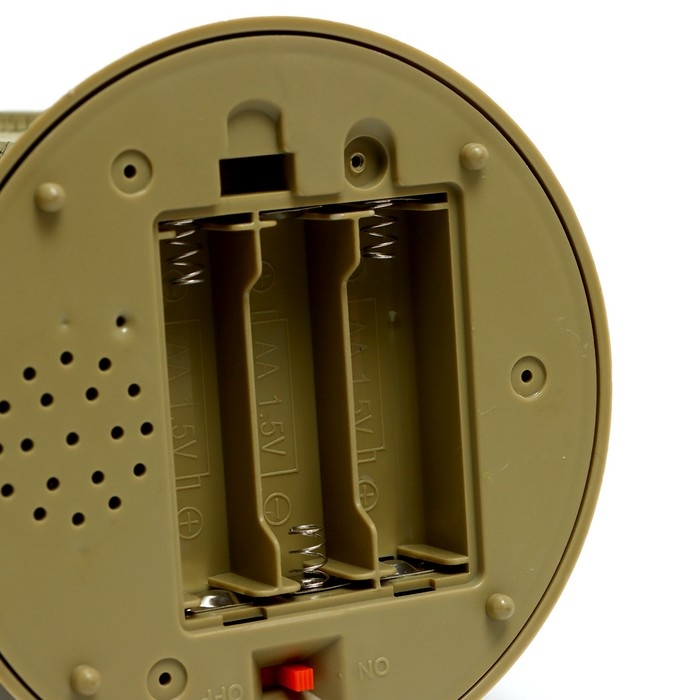 Танк &laquo;Т34&raquo;, радиоуправляемый, в комплекте бункер и бинокль, световые и звуковые эффекты, работает от аккумулятора, цвет зелёный