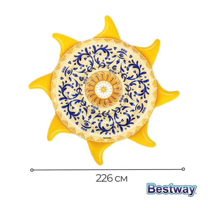 Матрас для плавания &laquo;Солнечный остров&raquo;, 226 х 226 см, 43391