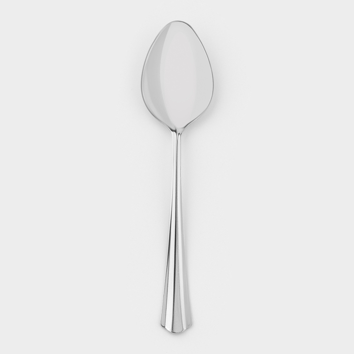 Ложка столовая &laquo;Новинка&raquo;, длина 19,8 см, толщина 1,2 мм, упрощённой обработки, цвет серебряный