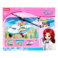 Конструктор &laquo;Розовая Мечта. Медицинский вертолет&raquo;, 163 детали