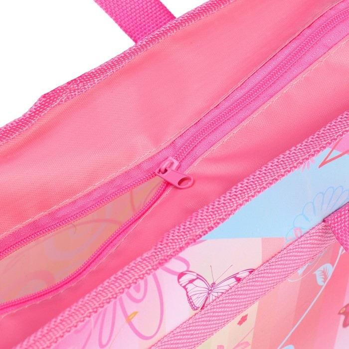 Папка с ручками пластиковая А4, 37 х 22 х 5 см Папка с ручками пластиковая А4, 37 х 22 х 5 см "Фантазия"