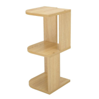 Полка угловая настольная и навесная Лео №3, 250х250х660, Дуб сонома