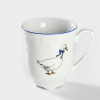 Кружка &laquo;Рококо. Гуси&raquo;, 300 мл, фарфор