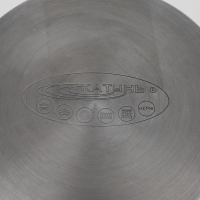 Ковш «Общепит», 6,3 л, d=24 см, h=14,5 см, металлическая крышка, с теплораспределительным слоем, индукция Ковш «Общепит», 6,3 л, d=24 см, h=14,5 см, металлическая крышка, с теплораспределительным слоем, индукция