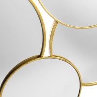 Декор настенный металл с зеркалом "Зазеркалье" золото 103х103х3,5 см Декор настенный металл с зеркалом "Зазеркалье" золото 103х103х3,5 см