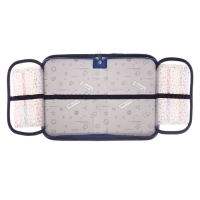 Пенал 1 секция, 130 х 210 х 40 мм, 2 откидные планки, тканевый, Calligrata TOP, Content "Аниме", МИКС