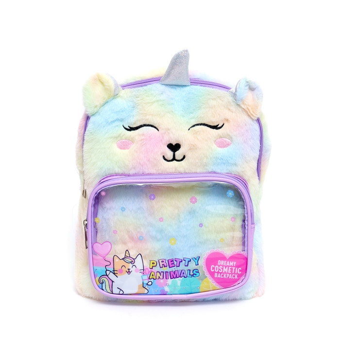 Набор косметики для девочки, рюкзак Набор косметики для девочки, рюкзак "Единорог", с наклейками