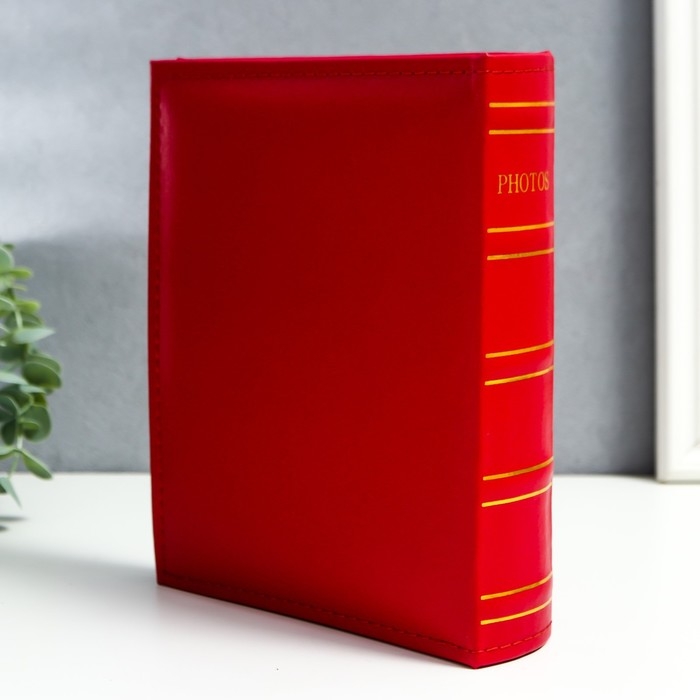 Фотоальбом на 200 фото 10х15 см "Классика. Голубой" кожзам 22,5х19х5 см