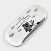 Блюдо овальное фарфоровое «Винни Пух», 33×15 см Блюдо овальное фарфоровое «Винни Пух», 33×15 см