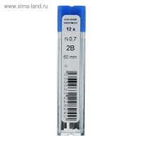 Грифели для механических карандашей 0.7 мм, Koh-I-Noor 4162 2B, 12 штук, в футляре Грифели для механических карандашей 0.7 мм, Koh-I-Noor 4162 2B, 12 штук, в футляре