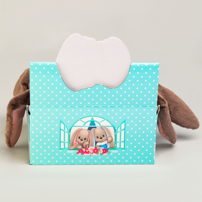 Мягкая игрушка "Зайка Li" в шоубоксе, заяц, 10 см