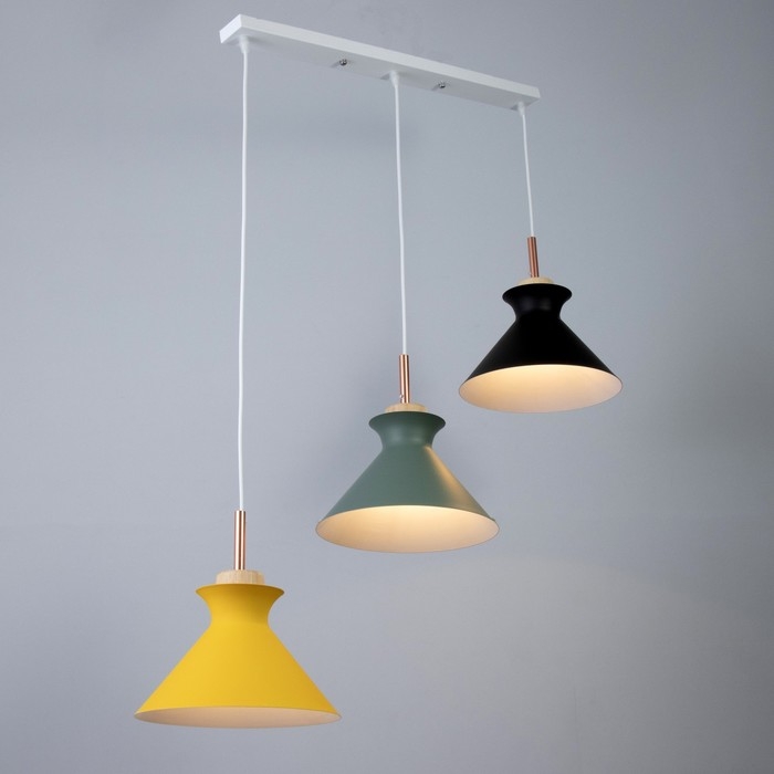 Светильник BayerLux Светильник BayerLux "Мирелла" 3хЕ27 40Вт желтый черный зеленый 26х51х26-126см