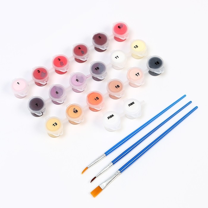 Картина по номерам на холсте с подрамником &laquo;Девушка в японской маске&raquo;, 40 х 50 см