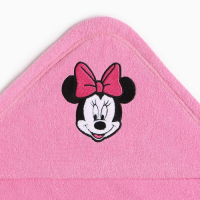 Полотенце уголок махровое &laquo;Минни Маус&raquo;, 75 х 75 см, 100% хлопок