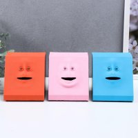 Копилка пластик "Жующая мордочка"МИКС 9,5х8,5х9,5 см