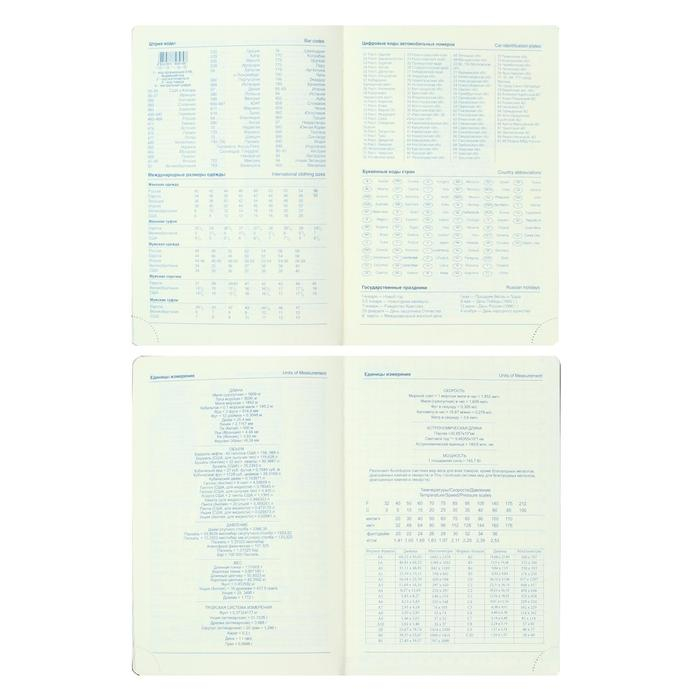 Ежедневник недатированный Western A5, 136 листов в линейку, кожзам, синий, синий срез, с резинкой, 2 ляссе, перфорированные уголки