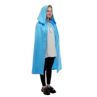 Карнавальный плащ детский,атлас,цвет голубой длина 85см Карнавальный плащ детский,атлас,цвет голубой длина 85см