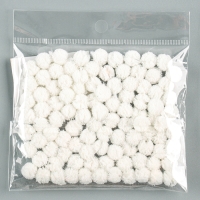 Набор деталей для декора &laquo;Бомбошки&raquo;, 100 шт., размер одной шт. &mdash; 1 см, цвет белый