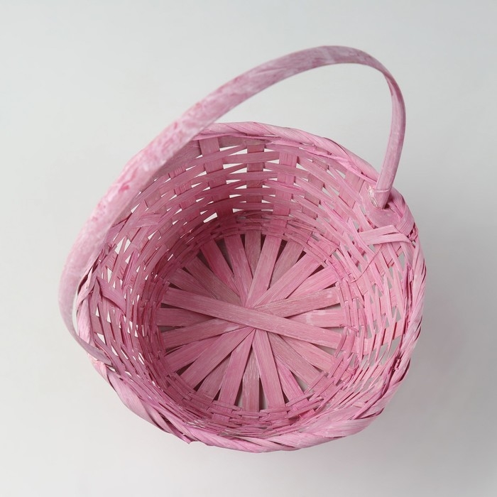 Набор корзин, 19х7,5х9,5/31 см, 22х9х11/34 см, 24х9х11,5/35 см, 3 шт, розовые, бамбук Набор корзин, 19х7,5х9,5/31 см, 22х9х11/34 см, 24х9х11,5/35 см, 3 шт, розовые, бамбук