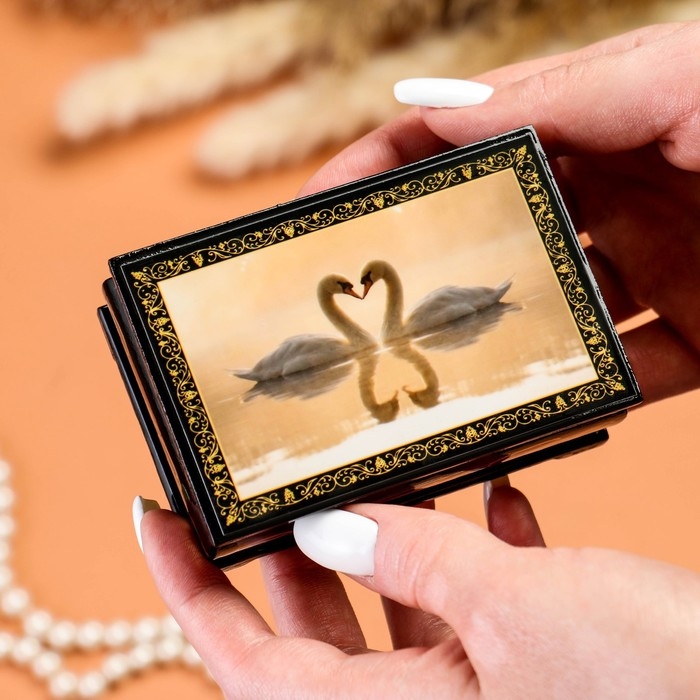 Шкатулка &laquo;Любовь&raquo;, 6&times;9 см, лаковая миниатюра