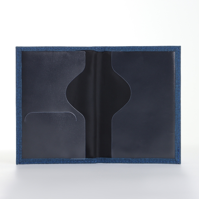 Обложка для паспорта, цвет синий Обложка для паспорта, цвет синий