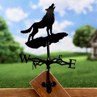 Флюгер "Воющий волк №2" малый 15*25 см Флюгер "Воющий волк №2" малый 15*25 см