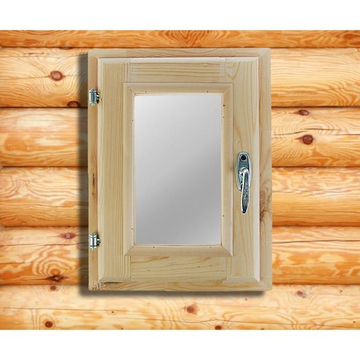 Окно, 40&times;30см, двойное стекло, из хвои