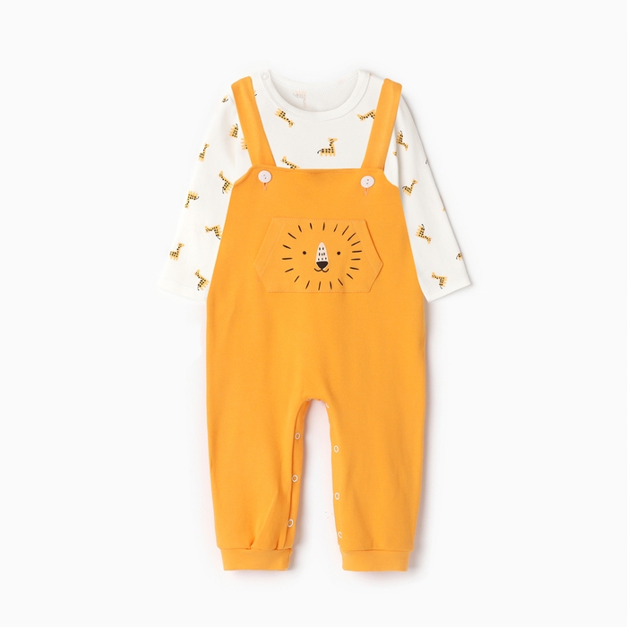 Комплект: боди и комбинезон Крошка Я Комплект: боди и комбинезон Крошка Я "Сафари", рост 62-68 см