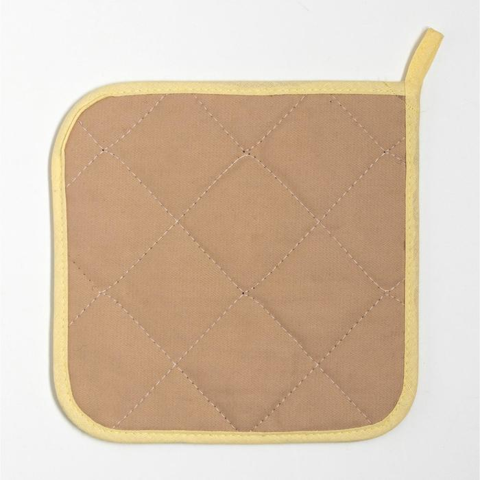 Набор кухонный &laquo;Красоты во всем&raquo; варежка-прихватка 20х28см, прихватка 19х19см,100% хлопок