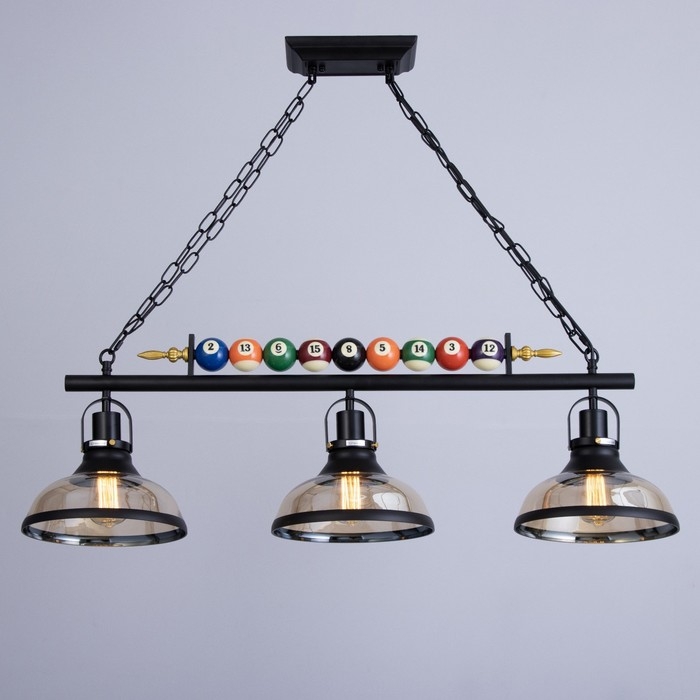 Светильник Светильник "Бильярд" 3хЕ27 40Вт черный 98х100 см