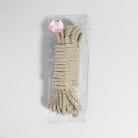 Шнур витой, d = 8 мм, 9 &plusmn;1 м, цвет перламутровый