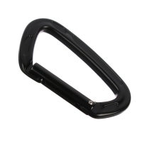 Карабин с защелкой, 10х6 см, 22 KN, чёрный Карабин с защелкой, 10х6 см, 22 KN, чёрный