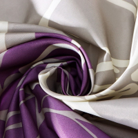 Штора для ванны Доляна &laquo;Большие цветы&raquo;, 180&times;180 см, полиэстер, цвет сиреневый