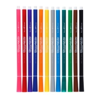 Фломастеры 12 цветов BrunoVisconti HappyColor, МИКС Фломастеры 12 цветов BrunoVisconti HappyColor, МИКС