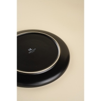 Набор фарфоровых тарелок SL Home &laquo;Дарк&raquo;, d=25,5 см, цвет чёрный