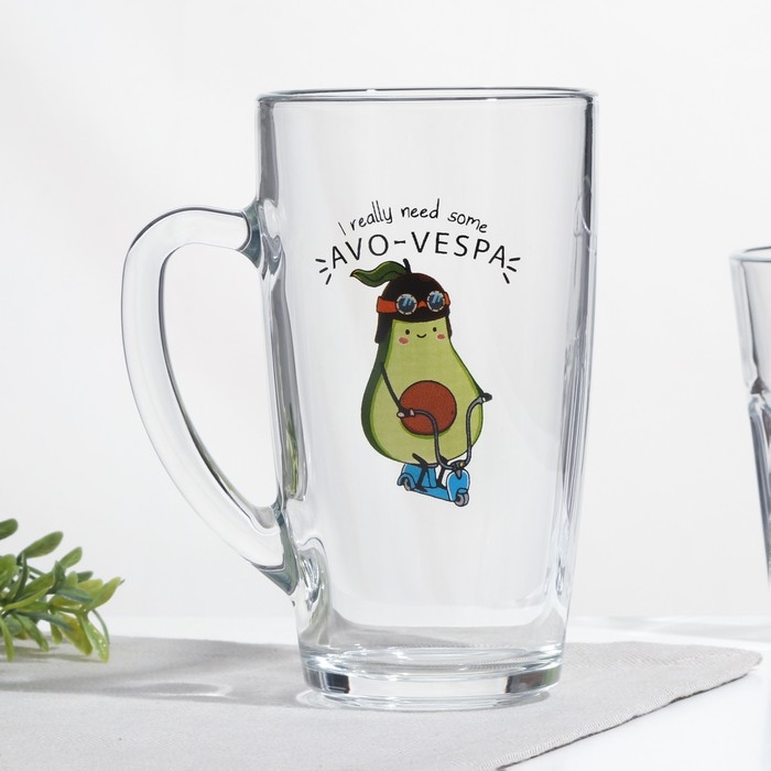 Кружка &laquo;Авокадо&raquo;, 400 мл, рисунок МИКС