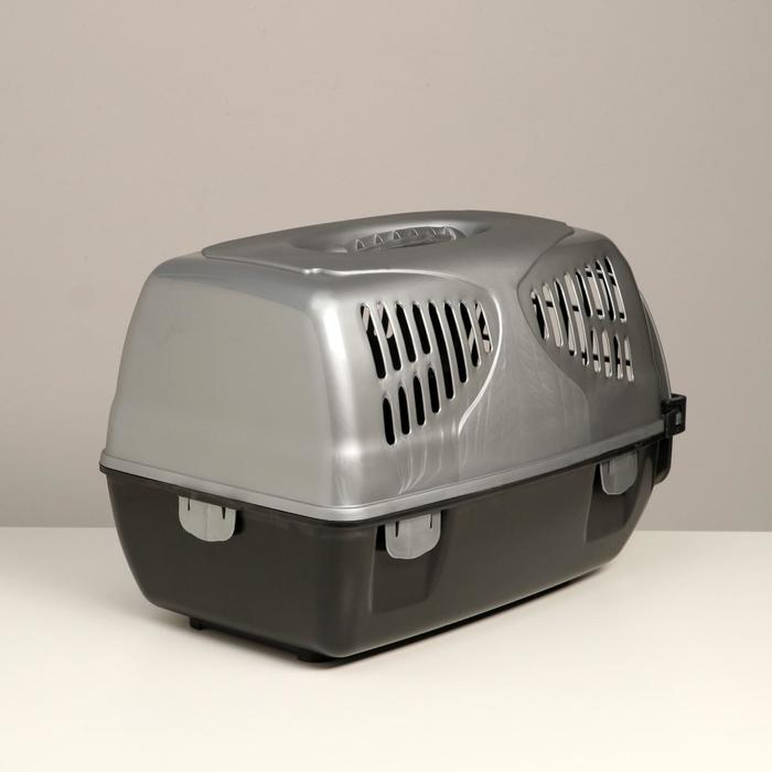 Переноска для животных Переноска для животных "Сириус", 33,5 х 31 х 50 см, серый перламутр