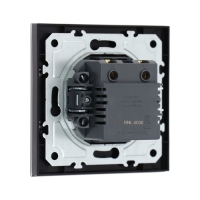 Розетка с USB-A + USB-C разъёмами, 2.1 A, 5В, TOT Glossy Glass, скрытая, стекло, черная Розетка с USB-A + USB-C разъёмами, 2.1 A, 5В, TOT Glossy Glass, скрытая, стекло, черная