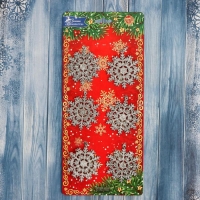 Украшение ёлочное "Снежинка круглая" (набор 6 шт) d-5,5 см, серебро Украшение ёлочное "Снежинка круглая" (набор 6 шт) d-5,5 см, серебро