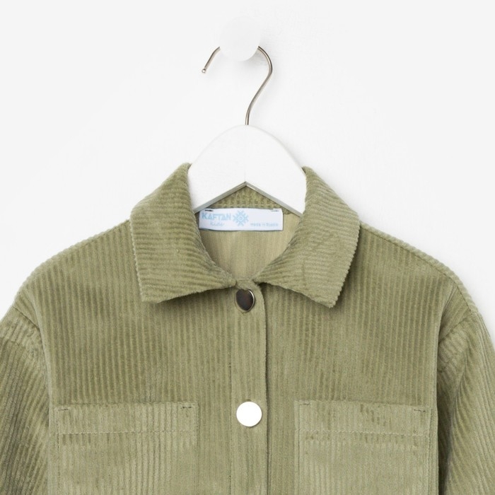 Костюм для девочки KAFTAN "Velvet", размер 34 (122-128), цвет зелёный