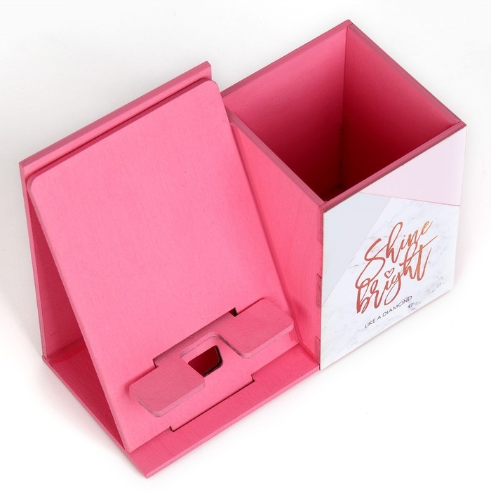 Органайзер для канцелярии с подставкой под телефон &laquo;Shine bright&raquo;