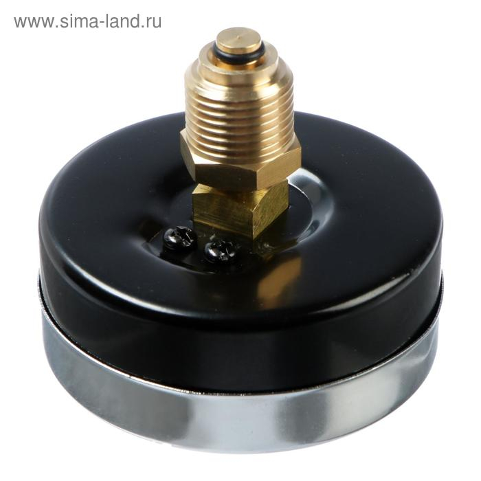 Термоманометр "CTM", аксиальный, Дк 80 мм, 0.6 МПа, наружная резьба 1/4", 120&deg;С