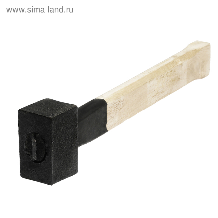 Кувалда литая ЛОМ, 2 кг, деревянная рукоятка