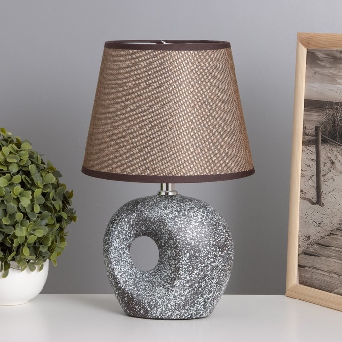 Лампа настольная Лампа настольная "Инес" 1х40Вт Е14 черный 20х20х30см