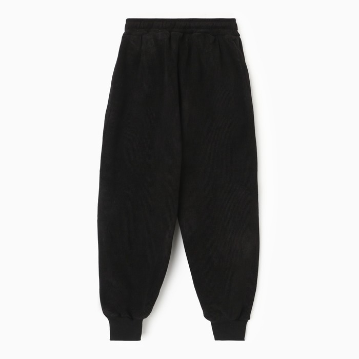 Брюки для девочек, НАЧЁС, цвет чёрный, рост 122-128 см