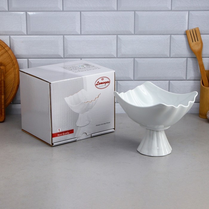 Салатник, с подставкой, 1.2 л, фарфор, Иран Салатник, с подставкой, 1.2 л, фарфор, Иран