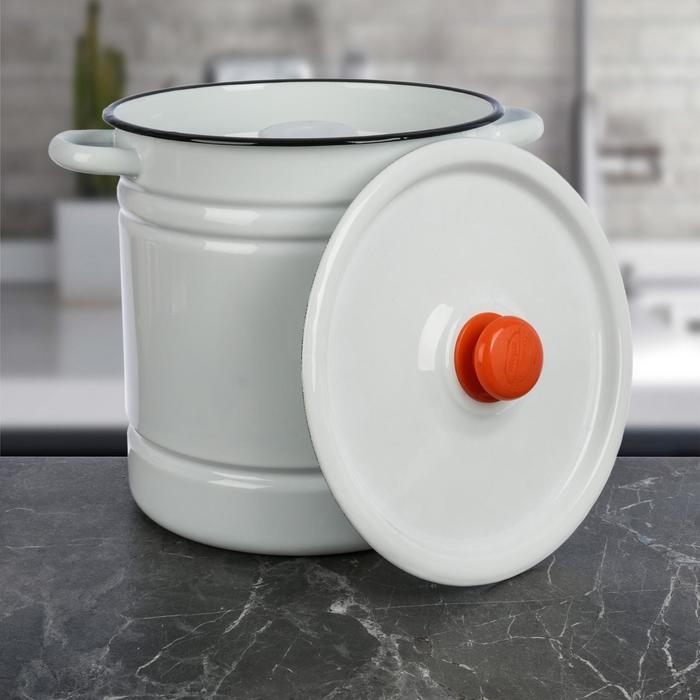 Мантоварка-позница, 12 л, 4 вставки, цвет белый Мантоварка-позница, 12 л, 4 вставки, цвет белый