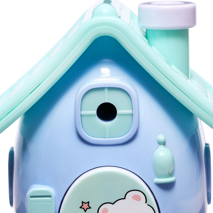 Точилка механическая с контейнером, 5 видов заточки, Домик синий Точилка механическая с контейнером, 5 видов заточки, Домик синий