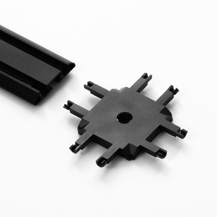 Коннектор SLIM Коннектор SLIM "Х-образный" 4-жильный черный 0,7х4х2см